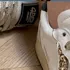 Sneakers 4B12 da donna in pelle bianca, comode e alla moda